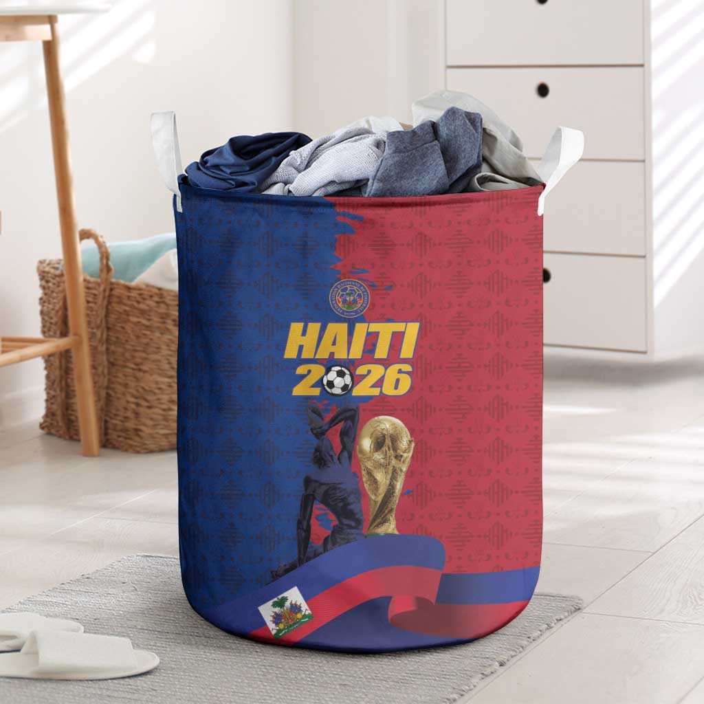 Afro-Haitians Football Laundry Basket Les Grenadiers 2026 World Football - African Pride