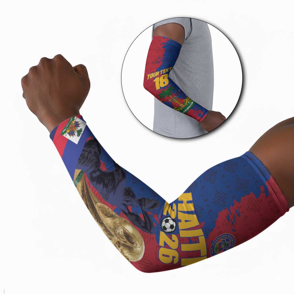 Custom Afro-Haitians Football Arm Sleeves Les Grenadiers 2026 World Football - African Pride