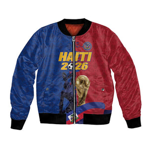 Custom Afro-Haitians Football Bomber Jacket Les Grenadiers 2026 World Football - African Pride