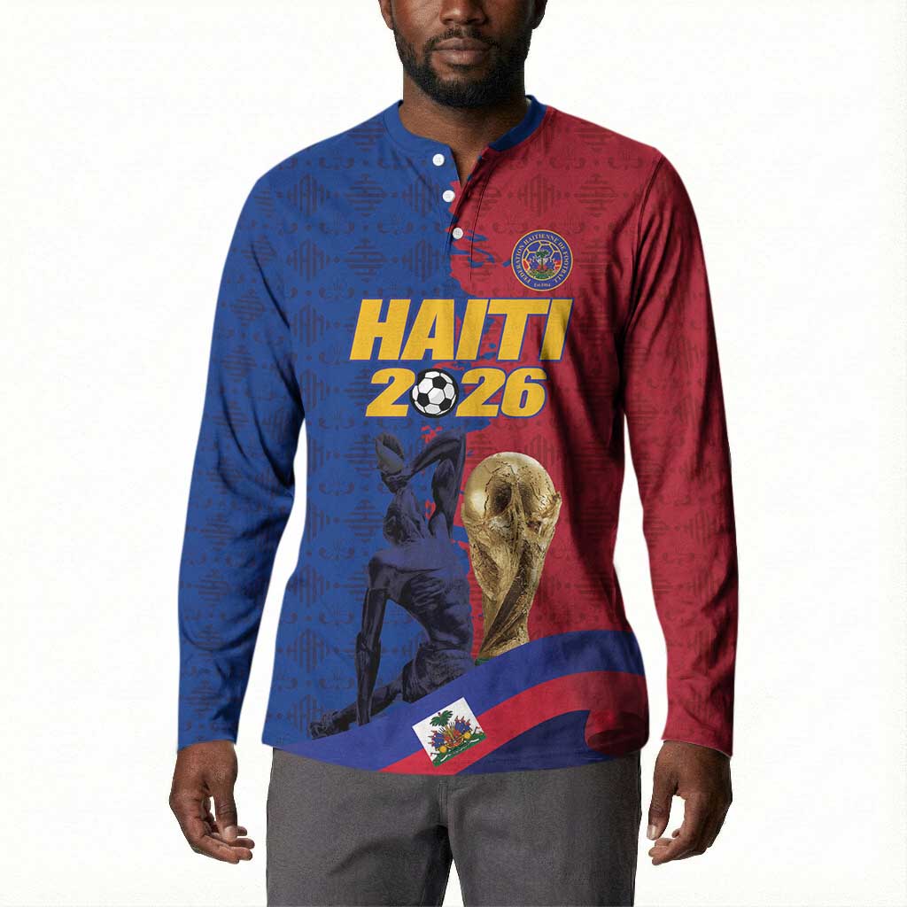 Custom Afro-Haitians Football Button Sweatshirt Les Grenadiers 2026 World Football