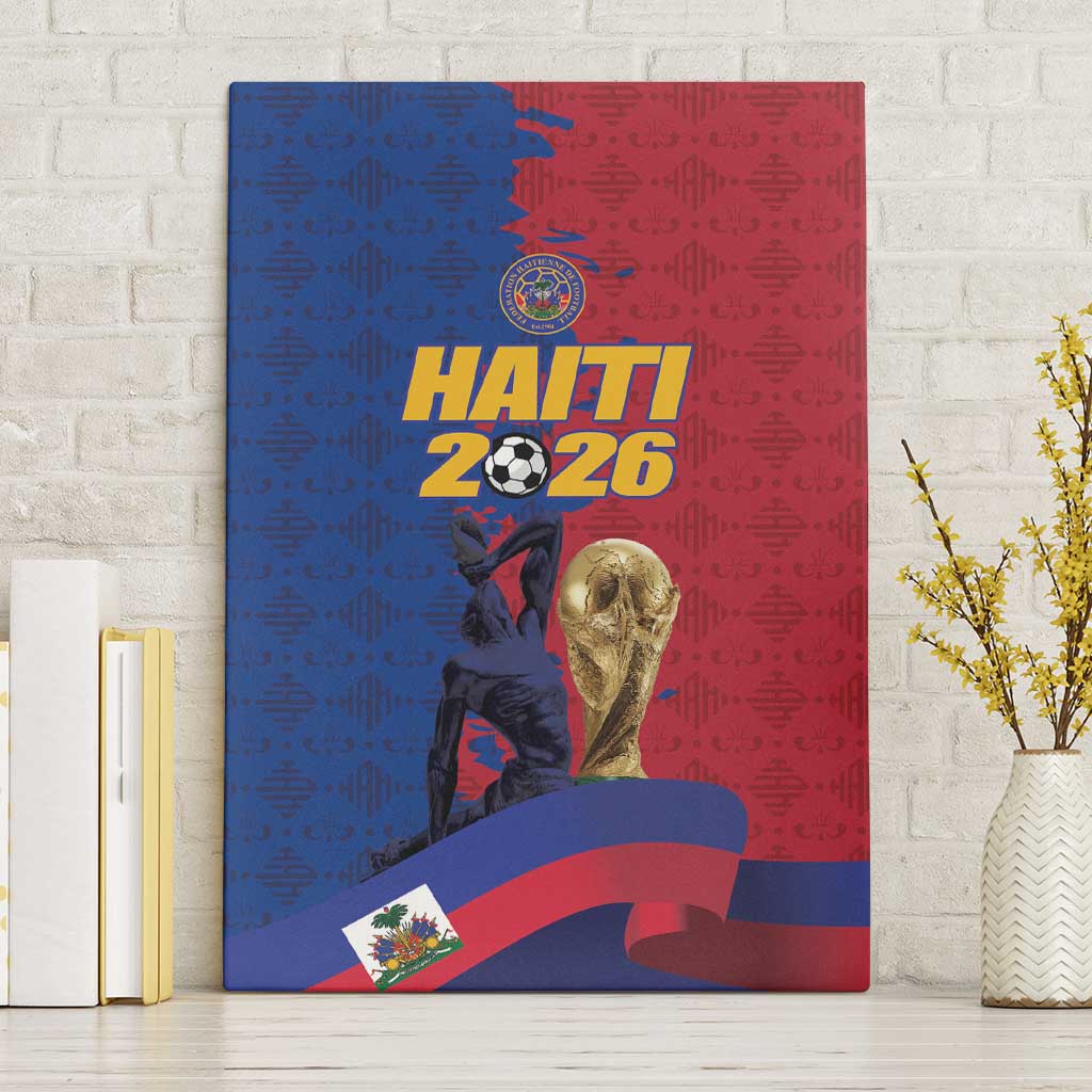 Afro-Haitians Football Canvas Wall Art Les Grenadiers 2026 World Football - African Pride