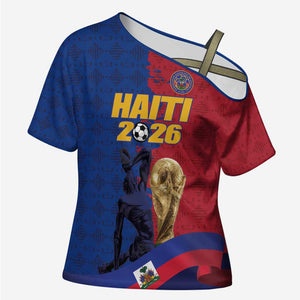 Custom Afro-Haitians Football Cross Shoulder Shirt Les Grenadiers 2026 World Football - African Pride