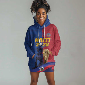 Custom Afro-Haitians Football Hoodie Dress Les Grenadiers 2026 World Football - African Pride