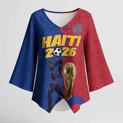Custom Afro-Haitians Football Kimono Sleeve Blouse Les Grenadiers 2026 World Football - African Pride