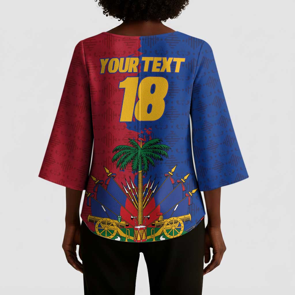 Custom Afro-Haitians Football Kimono Sleeve Blouse Les Grenadiers 2026 World Football - African Pride