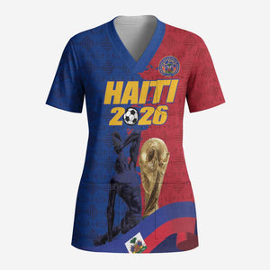 Custom Afro-Haitians Football Scrub Top Les Grenadiers 2026 World Football - African Pride