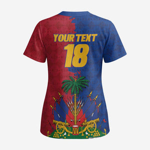 Custom Afro-Haitians Football Scrub Top Les Grenadiers 2026 World Football - African Pride