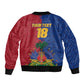 Custom Afro-Haitians Football Sleeve Zip Bomber Jacket Les Grenadiers 2026 World Football - African Pride