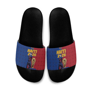 Afro-Haitians Football Slide Sandals Les Grenadiers 2026 World Football - African Pride