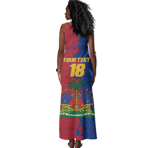 Custom Afro-Haitians Football Tank Maxi Dress Les Grenadiers 2026 World Football - African Pride