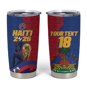 Custom Afro-Haitians Football Tumbler Cup Les Grenadiers 2026 World Football - African Pride