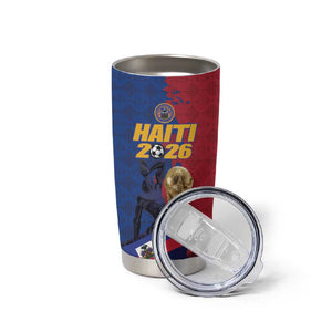 Custom Afro-Haitians Football Tumbler Cup Les Grenadiers 2026 World Football - African Pride