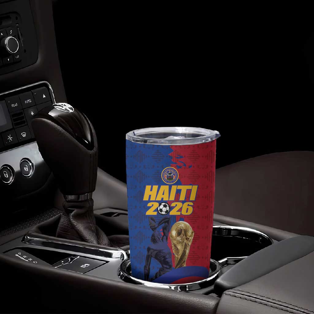 Custom Afro-Haitians Football Tumbler Cup Les Grenadiers 2026 World Football - African Pride