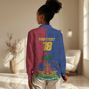 Custom Afro-Haitians Football Women Casual Shirt Les Grenadiers 2026 World Football - African Pride