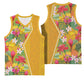 Afro Tropical Flowers Basketball Jersey Yellow Version LT18