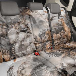 Afro Safari Animals Back Car Seat Cover