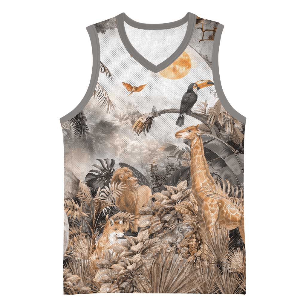 Afro Safari Animals Basketball Jersey LT18