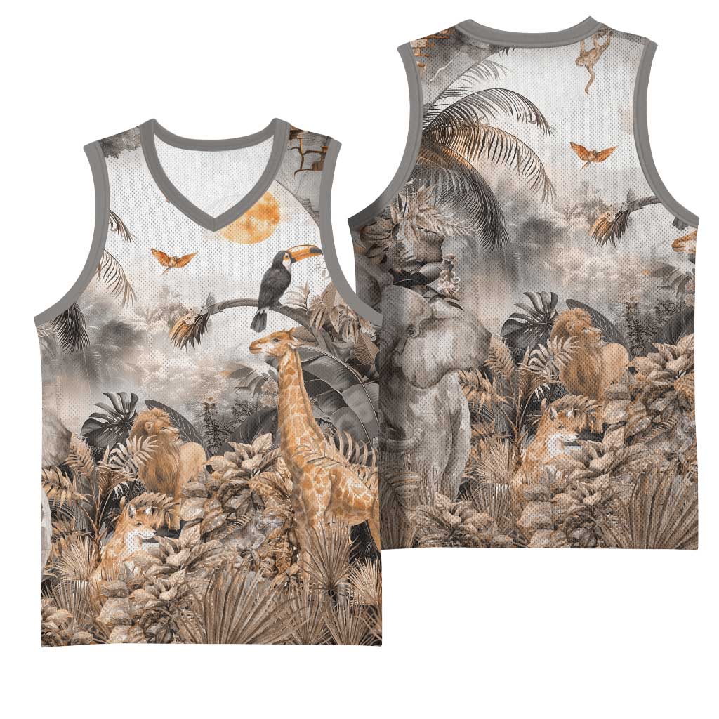 Afro Safari Animals Basketball Jersey LT18