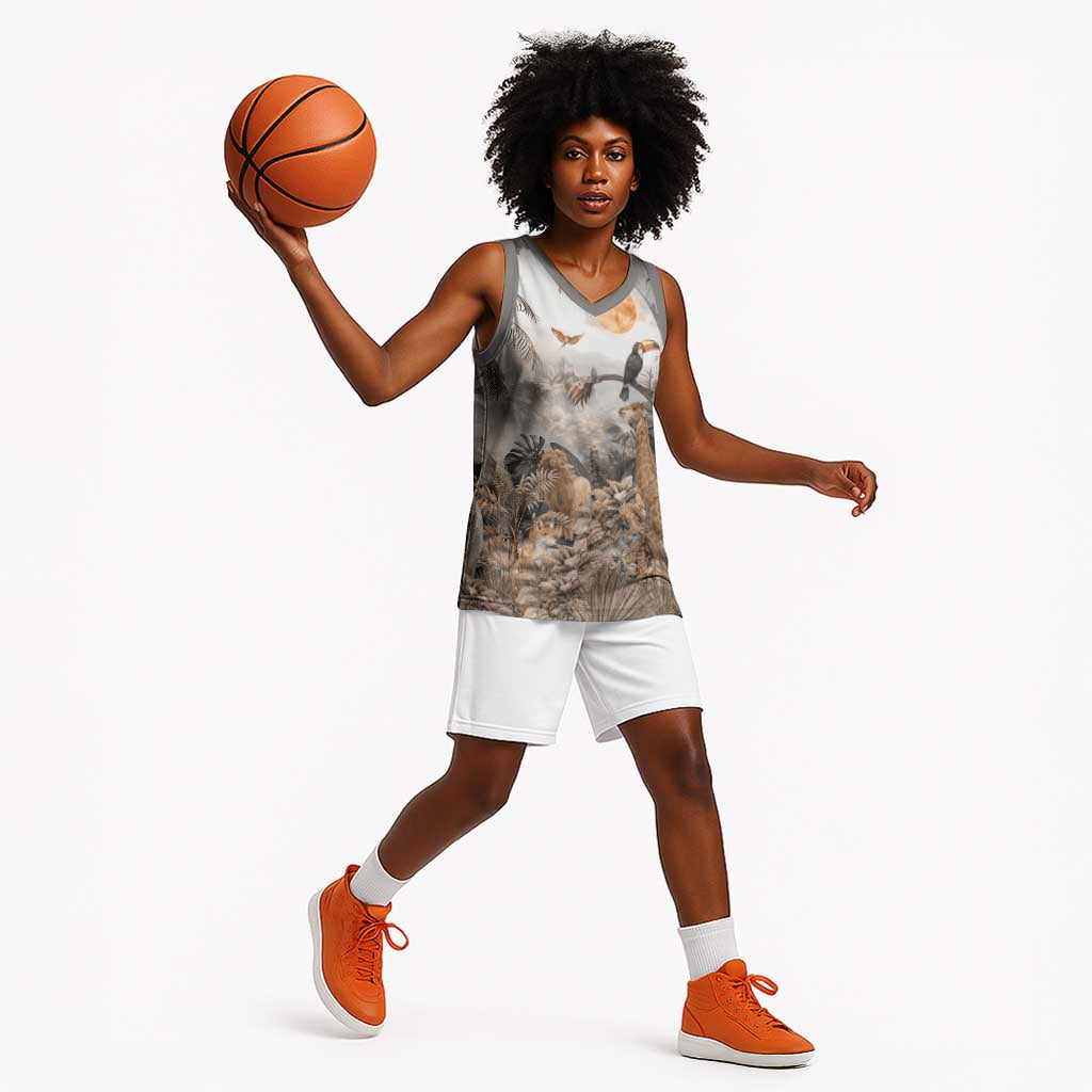 Afro Safari Animals Basketball Jersey LT18
