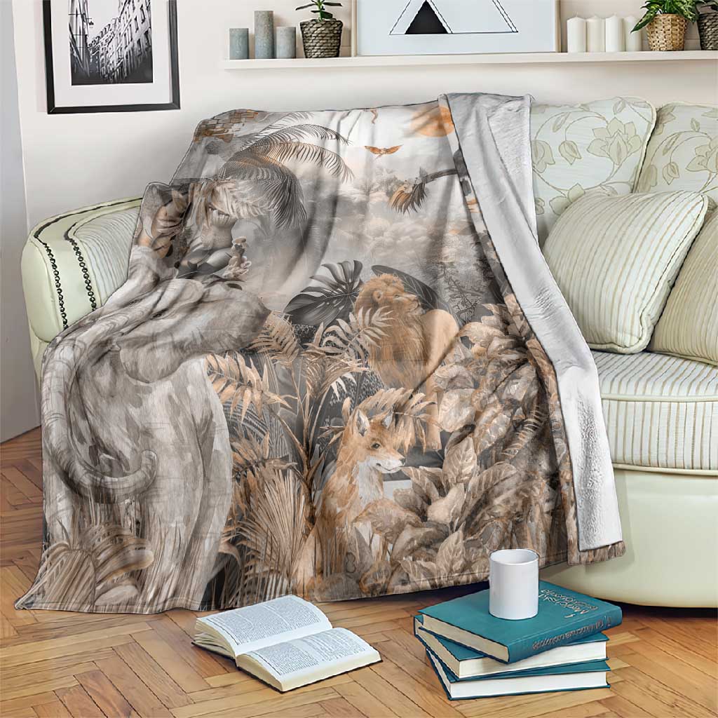 Afro Safari Animals Blanket