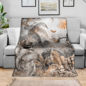 Afro Safari Animals Blanket