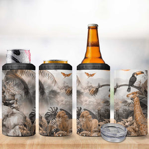 Afro Safari Animals 4 in 1 Can Cooler Tumbler