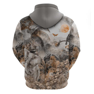 Afro Safari Animals Hoodie