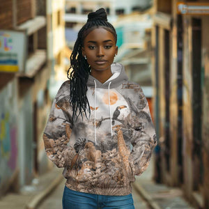 Afro Safari Animals Hoodie