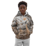 Afro Safari Animals Kid Hoodie