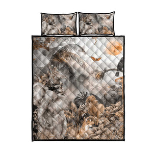 Afro Safari Animals Quilt Bed Set