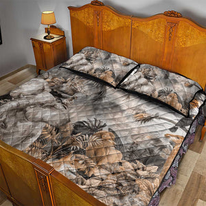 Afro Safari Animals Quilt Bed Set