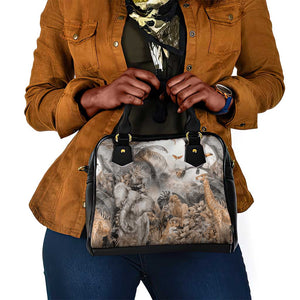 Afro Safari Animals Shoulder Handbag