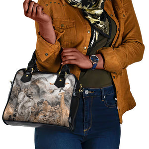 Afro Safari Animals Shoulder Handbag