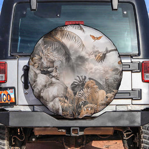 Afro Safari Animals Spare Tire Cover