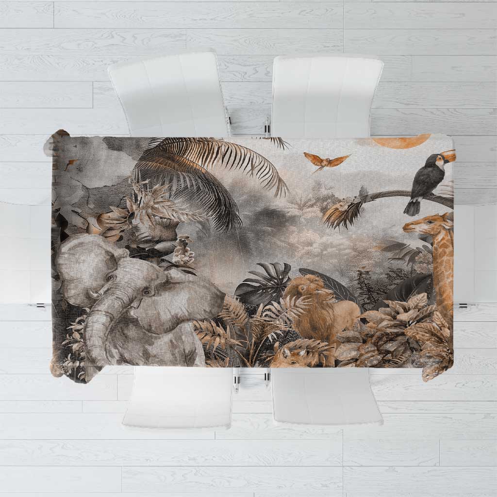 Afro Safari Animals Tablecloth