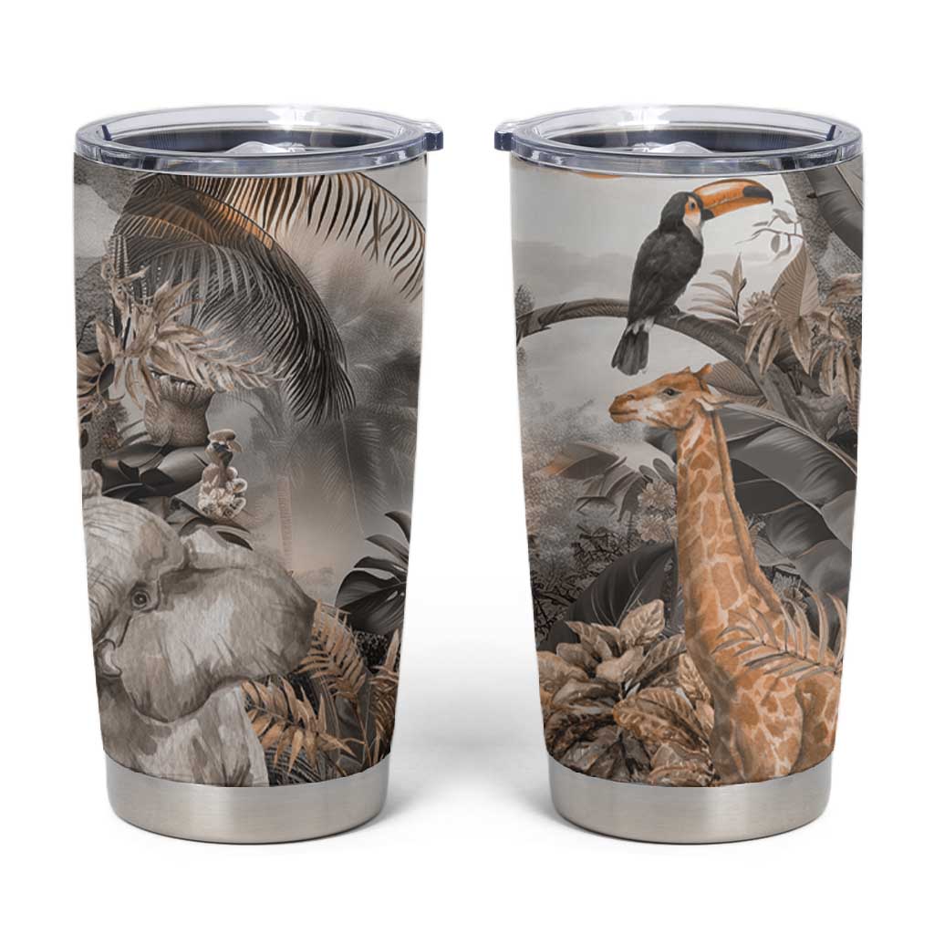 Afro Safari Animals Tumbler Cup