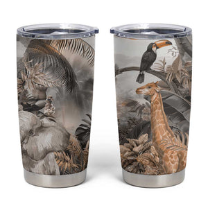 Afro Safari Animals Tumbler Cup