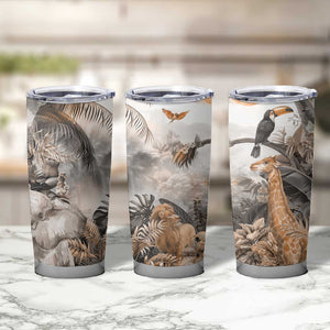 Afro Safari Animals Tumbler Cup