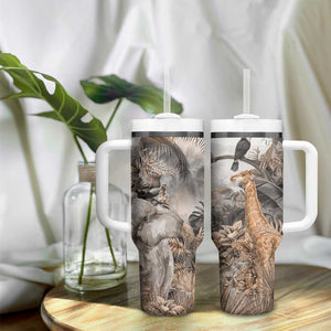 Afro Safari Animals Tumbler With Handle