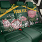Personalized South Africa With Afro King Protea Back Car Seat Cover Kente Patterns