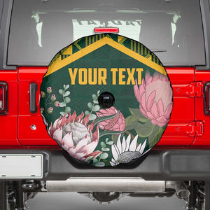 Personalized South Africa With Afro King Protea Spare Tire Cover Kente Patterns