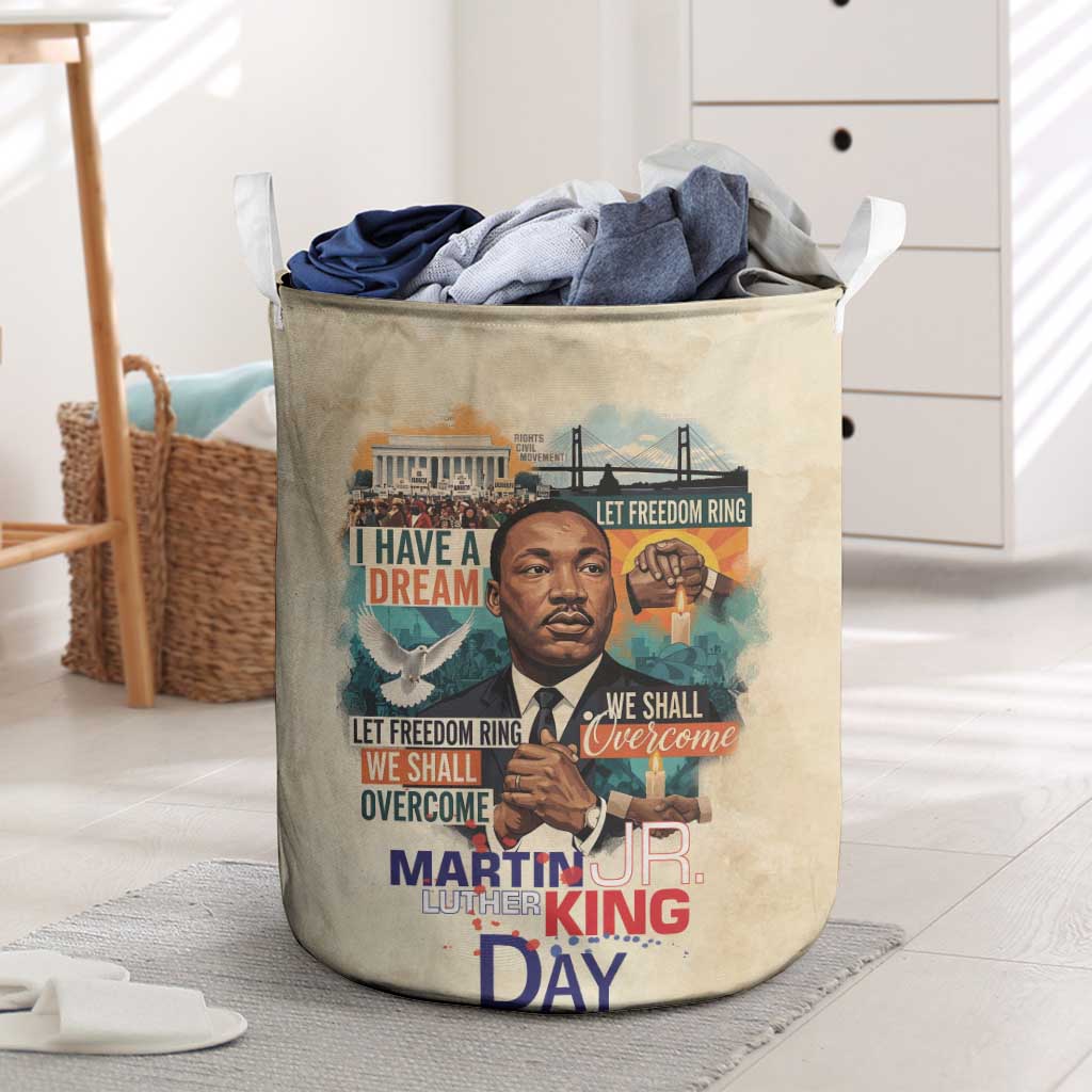 Martin Luther King MLK Laundry Basket I Have a Dream Vintage Art - African Pride