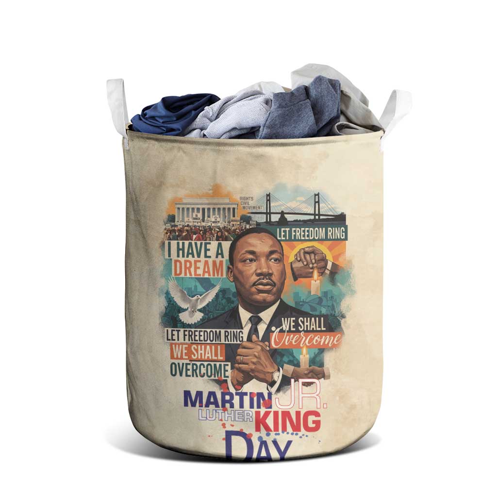 Martin Luther King MLK Laundry Basket I Have a Dream Vintage Art - African Pride