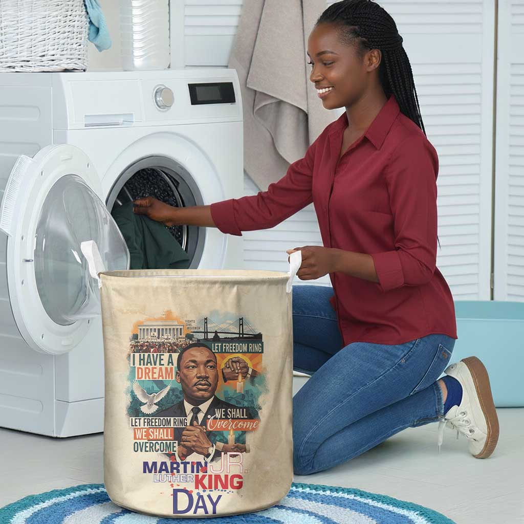 Martin Luther King MLK Laundry Basket I Have a Dream Vintage Art - African Pride