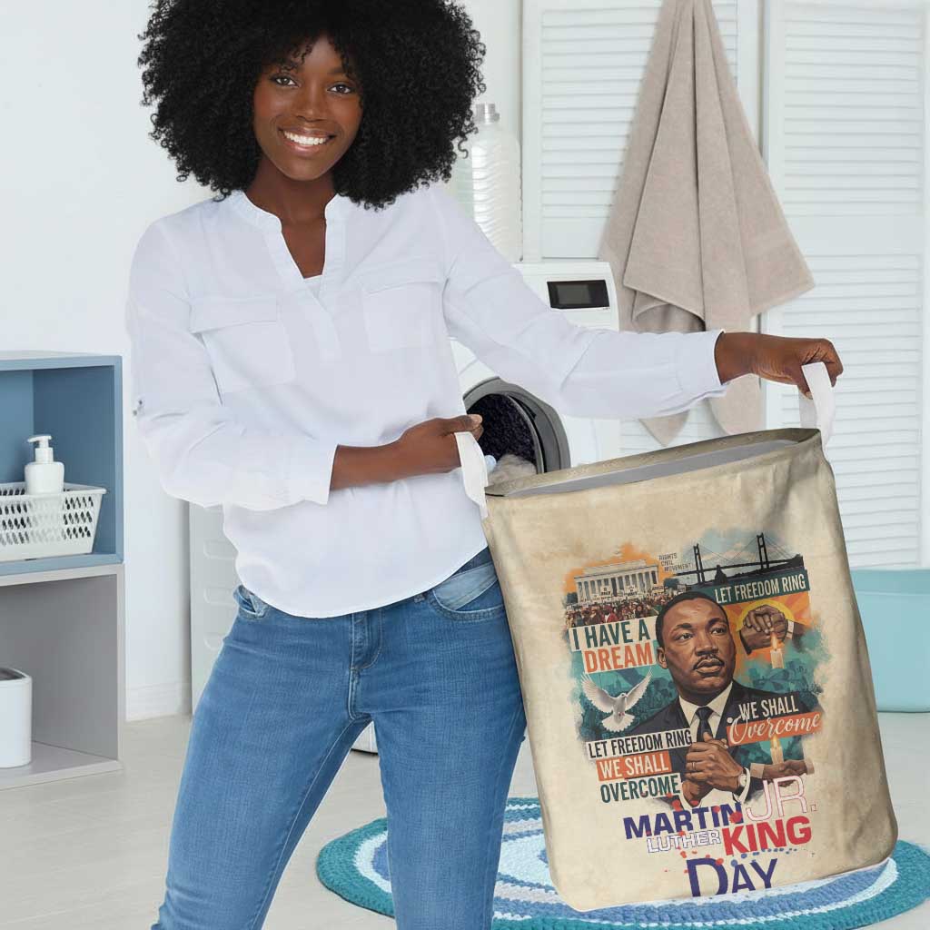 Martin Luther King MLK Laundry Basket I Have a Dream Vintage Art - African Pride