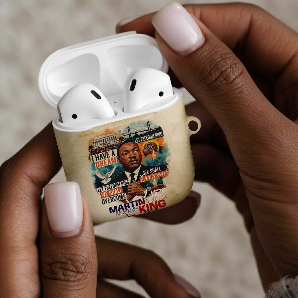 Martin Luther King MLK AirPods Case I Have a Dream Vintage Art - African Pride