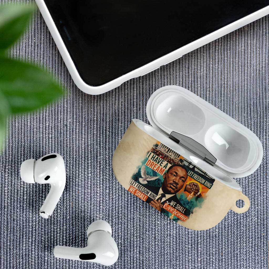 Martin Luther King MLK AirPods Case I Have a Dream Vintage Art - African Pride