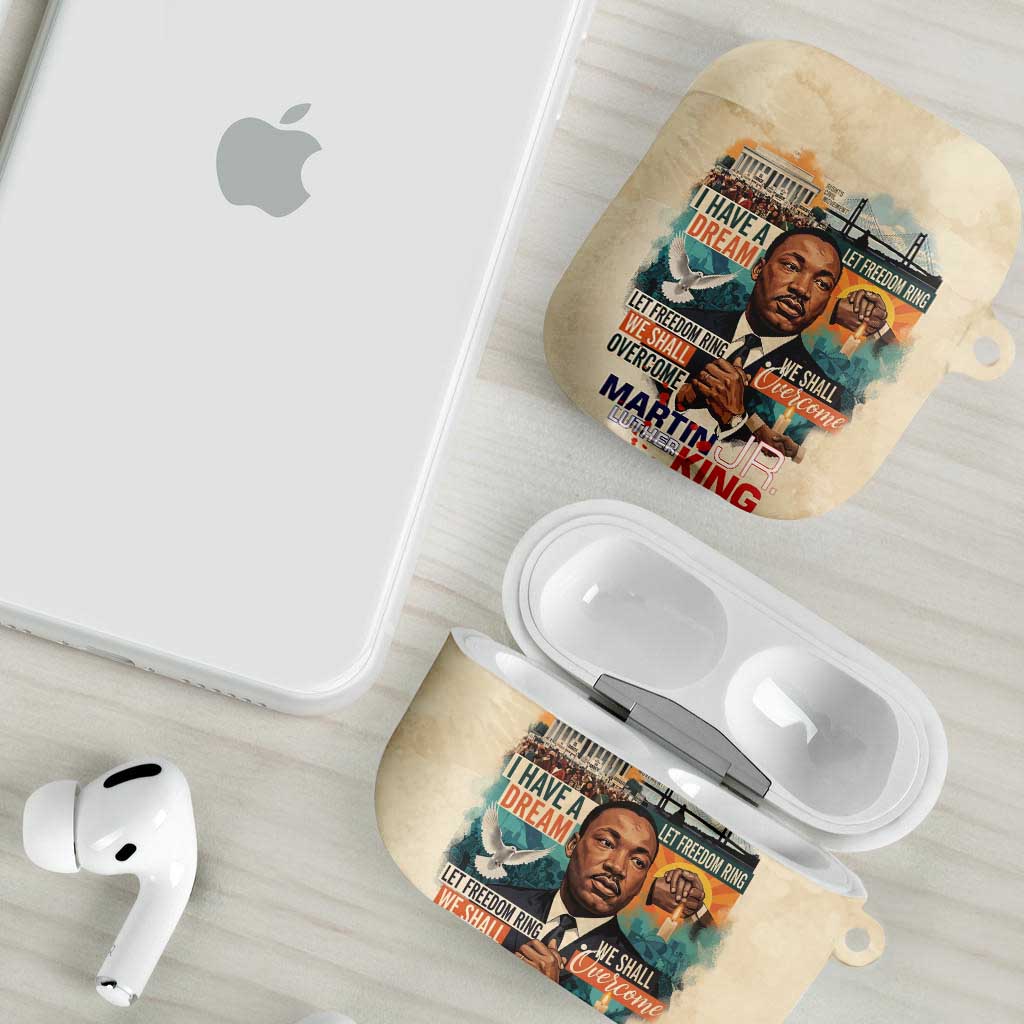 Martin Luther King MLK AirPods Case I Have a Dream Vintage Art - African Pride