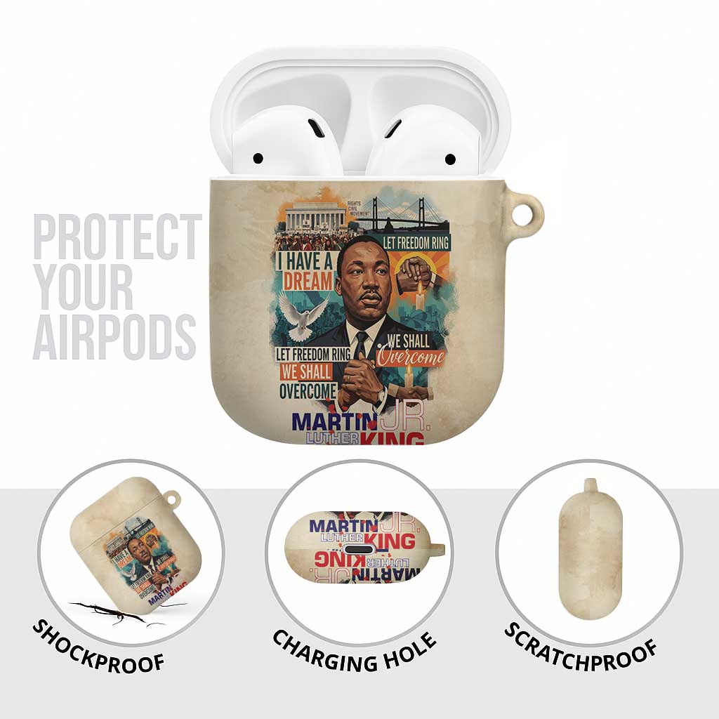Martin Luther King MLK AirPods Case I Have a Dream Vintage Art - African Pride