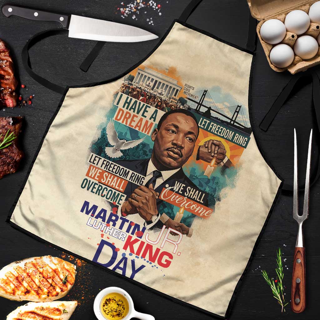 Martin Luther King MLK Apron I Have a Dream Vintage Art - African Pride
